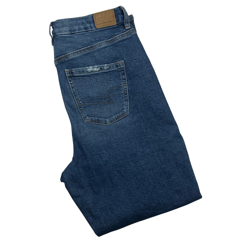 American Eagle Curvy Mom Jean Womens 10 Regular (Fits 30x28) Blue High Rise